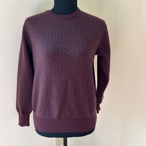 **NORDSTROM* Burgundy Long Sleeve Wool Sweater Size Medium